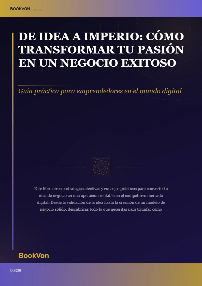 De Idea a Imperio: Cómo Transformar Tu Pasión en un Negocio Exitoso