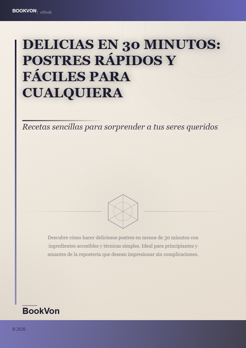Delicias en 30 Minutos: Postres Rápidos y Fáciles para Cualquiera