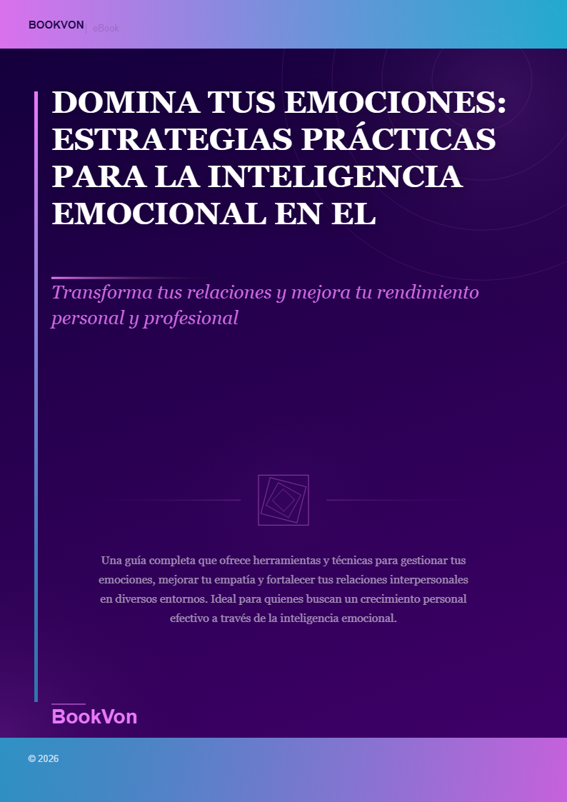 Domina Tus Emociones: Estrategias Prácticas para la Inteligencia Emocional en el Trabajo y la Vida