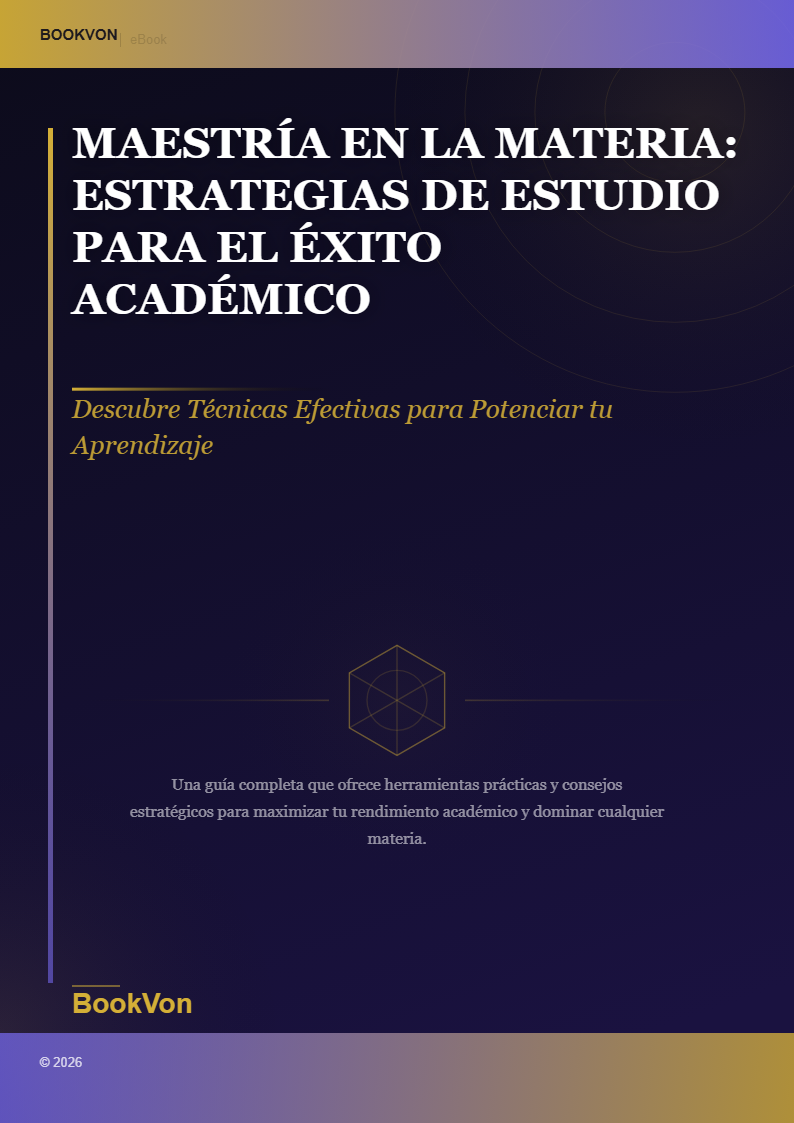Maestría en la Materia: Estrategias de Estudio para el Éxito Académico