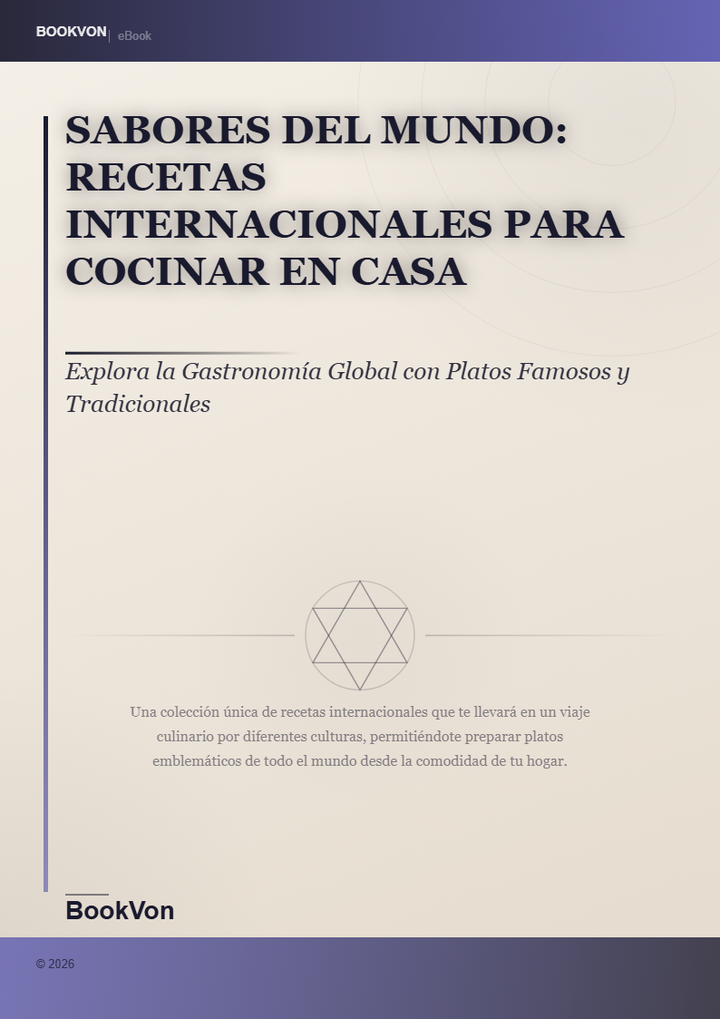 Sabores del Mundo: Recetas Internacionales para Cocinar en Casa