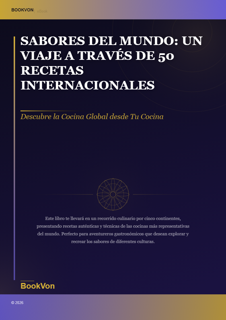 Sabores del Mundo: Un Viaje a Través de 50 Recetas Internacionales