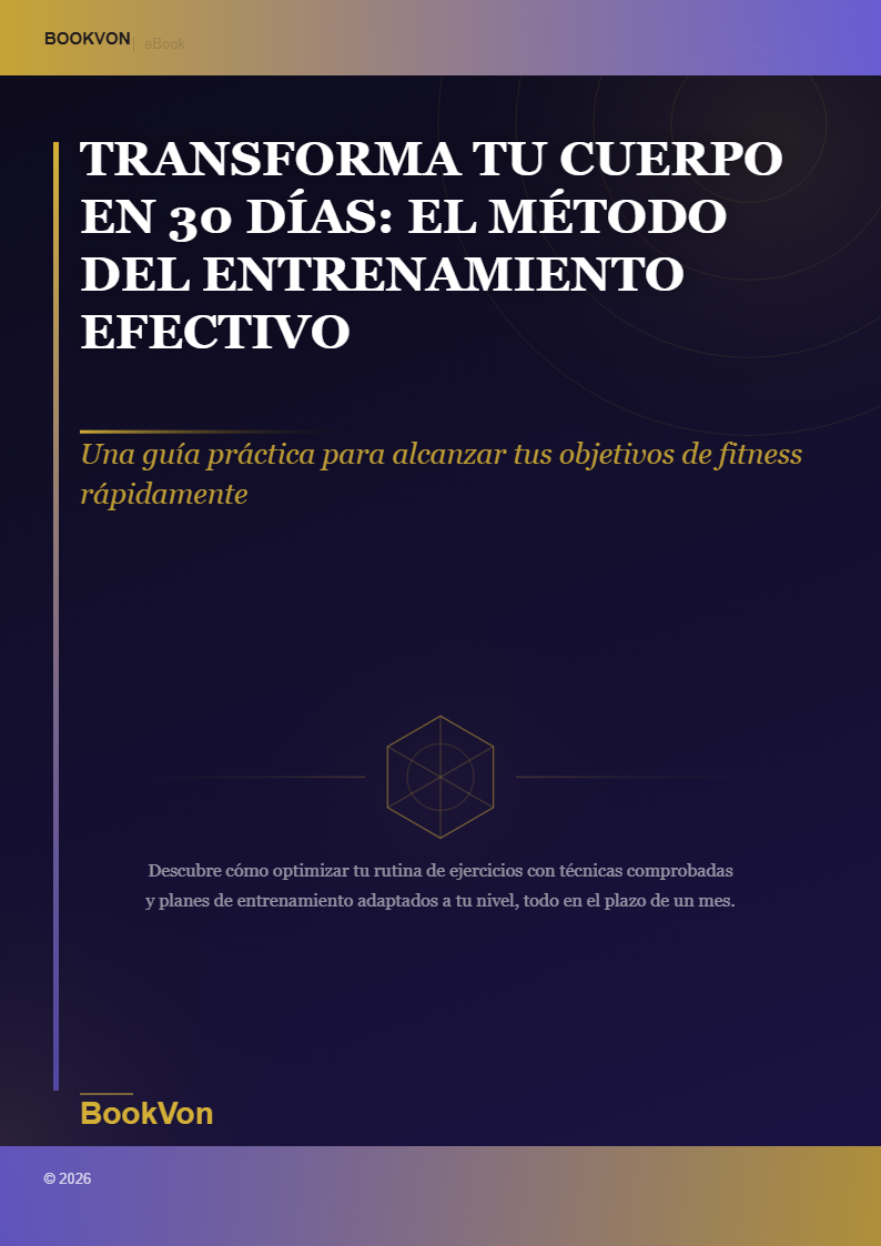 Transforma tu Cuerpo en 30 Días: El Método del Entrenamiento Efectivo