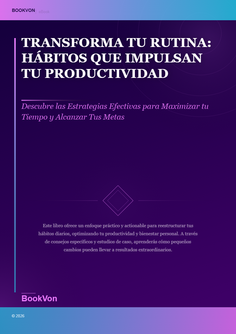 Transforma Tu Rutina: Hábitos que Impulsan Tu Productividad